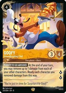 Goofy - Groundbreaking Chef (223/204) (223/204) - Illumineers Quest Palace Heist Cold Foil