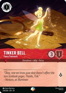 Tinker Bell - Fancy Footwork (Epic) (214/204) - Whispers in the Well Holofoil