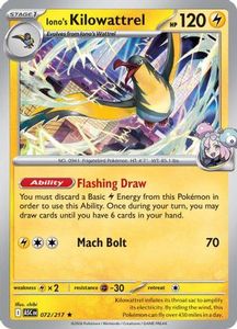 Iono's Kilowattrel 72 - [ME Ascended Heroes] Holofoil