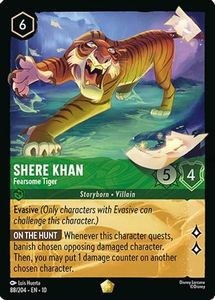 Lorcana Singles In Stock: Shere Khan - Fearsome Tiger (88/204) - Whispers in the Well