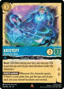 Lorcana Singles In Stock: Kristoff - Mining the Ruins (159/204) - Whispers in the Well