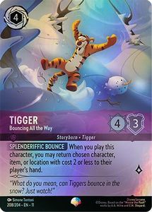 Lorcana Singles: Tigger - Bouncing All the Way (Epic) (208/204) - Winterspell Holofoil