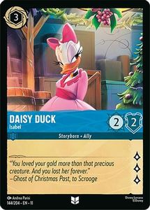 Lorcana Singles: Daisy Duck - Isabel (144/204) - Winterspell Cold Foil