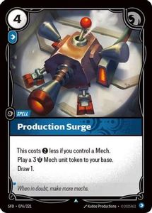 Riftbound Single In Stock: Production Surge (076/221) - Spiritforged