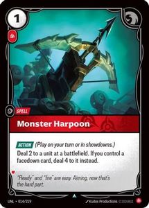 New Arrivals: Monster Harpoon (014/219) - Unleashed