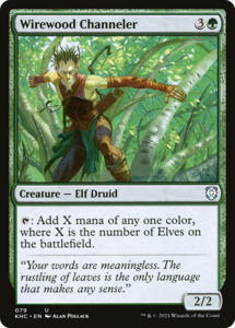 Wirewood Channeler (KHC-079) [Kaldheim Commander]