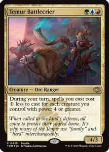 Mtg Singles Instock: Temur Battlecrier (UMP-425) [Unique and Miscellaneous Promos] Foil