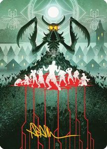 Feed the Swarm Art Card (Gold-Stamped Signature) (ASSOS-044) [Art Series: Secret&hellip;