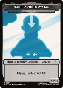 Aang, Awoken Avatar - Marit Lage // Treasure Double-Sided Token (TLE-1 // 22) [A&hellip;