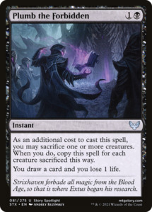 Plumb the Forbidden (STX-081) [Strixhaven: School of Mages]