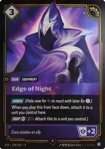 New Arrivals: Edge of Night (Top 8) (139/221) - Riftbound Organized Play Promotional Cards Foil
