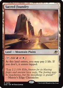 Fresh Mtg Singles: Sacred Foundry (EOE-256) [Edge of Eternities]
