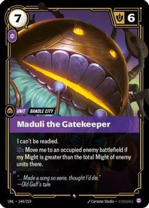 Riftbound Single In Stock: Maduli the Gatekeeper (144/219) - Unleashed Foil