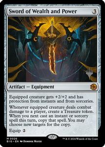 Mtg Singles Instock: Sword of Wealth and Power (PPECL-026) [Promo Pack: Lorwyn Eclipsed] Foil