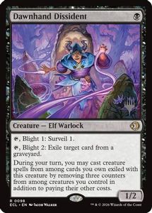 Dawnhand Dissident (PPECL-098) [Promo Pack: Lorwyn Eclipsed] Foil