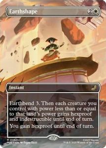 Fresh Mtg Singles: Earthshape (Borderless) (TLE-067) [Avatar: The Last Airbender: Eternal-Legal]