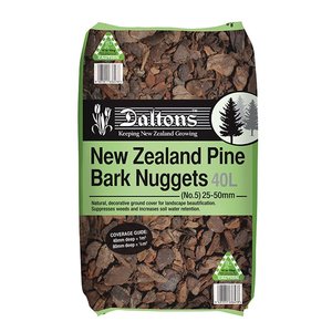 Daltons New Zealand Pine Bark Nuggets 40L - California Home & Garden