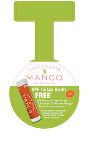 Point of Sale: Wobbler Lip Balm GWP with any 2 Products