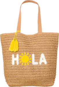 Best Seller: California Mango Hola Straw Tote Bag
