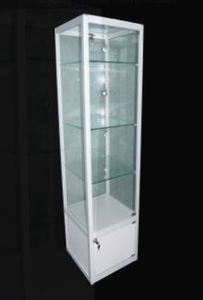 Products: Display Cabinet Glass 400w 400d 1800h (DUG184) - Cambrian Plastics