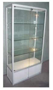 Display Cabinet Glass 800w 400d 1800h (DUG188) - Cambrian Plastics