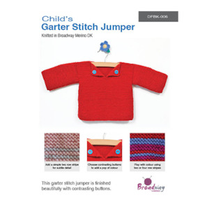 Broadway Patterns: Broadway Pattern Garter Stitch Jumper (DFBK006)