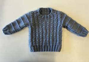 Hand Knit Acrylic Long Sleeve Jumper (Ref: Jim)