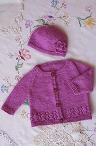 Patterns: Lisa F Harriet Cardigan and Hat BC66