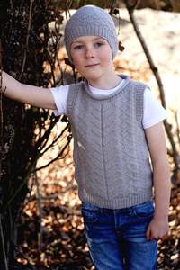 Lisa F Bryn Vest and Hat LF66