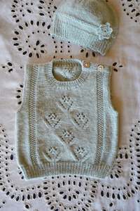 Lisa F Patterns: Lisa F Posy Vest and Hat BC147