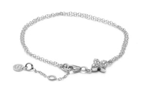 Necklace: Flora / Bracelet / Clear + Silver
