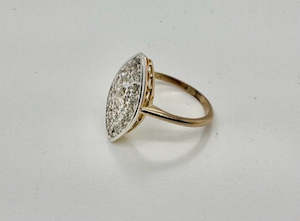 Refurbished Vintage Jewellery Images: Marquise Diamond Ring