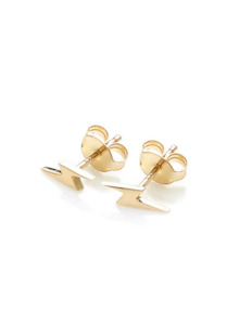 Gold Plated Jewellery: I'll Be Lightning Earrings