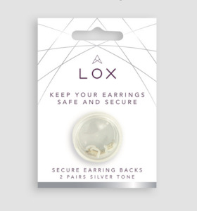 Silver Lox - Secure Earring Backs 2 Pair Pack