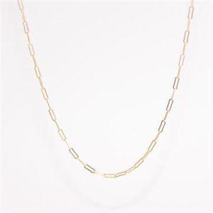Gold Chains: Gold Filled Paperclip Chain - 45cm