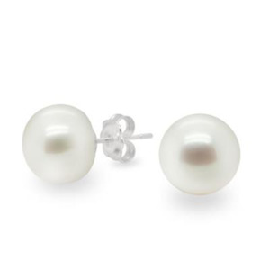 Pearls: Pearl Studs - 12mm - SS