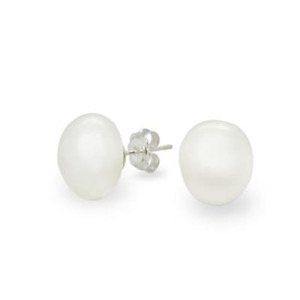 White Baroque FWP Studs - 12mm - SS