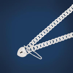 Puff Heart Locket Bracelet - 19cm - SS