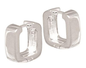Square Huggie Earring - SS