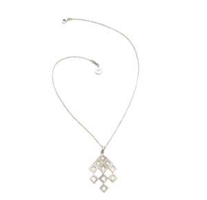 Ede Addison: Diamond Drop Necklace - SS