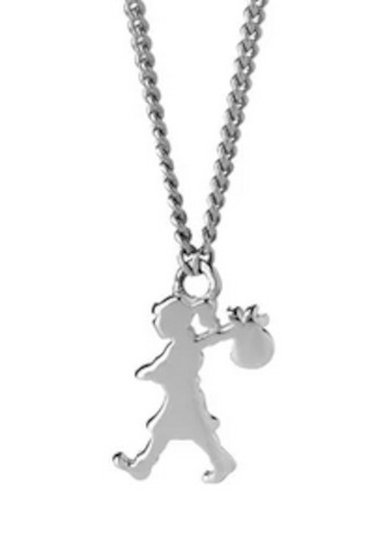 Mini Runaway Girl Necklace Silver