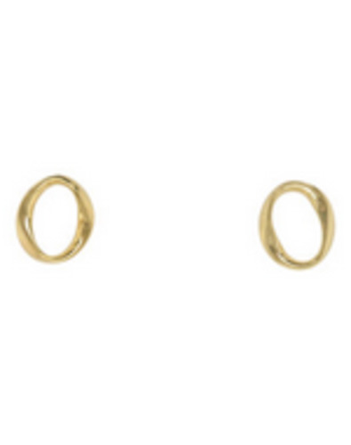 Silver Filled Gold Bonded: 9ct Yellow Gold & Silver Bonded Stud Earrings