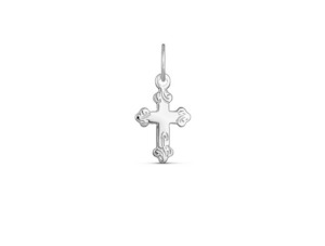 Baby Jewellery: Engraved Cross Pendant - SS