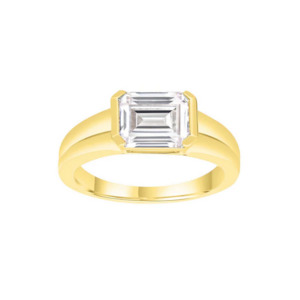 2ct Lab Grown Diamond Ring in 18K Yellow Gold
