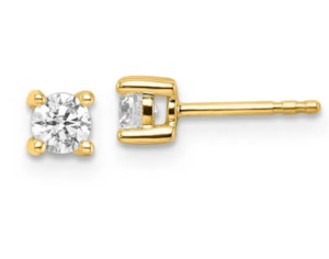 Laboratory Grown Diamonds 1: 9ct Yellow Gold 0.50ct Lab-Grown Diamond Stud Earrings