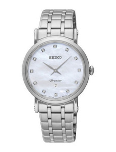 Seiko Ladies Premier Silver Diamond Watch