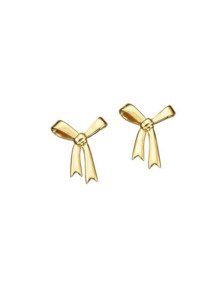 Earrings: Bow Studs - SS Gold-Plated