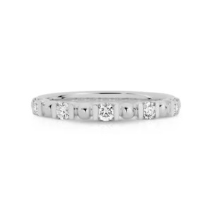Diamond Rings 1: 18ct White Gold & Diamond Stacker Ring