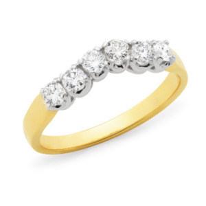 Diamond Eternity Ring - 18ct YG TDW=0.51cts
