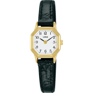 Lorus: Lorus Ladies Dress - Analogue - 2 Hands - Black Leather Strap